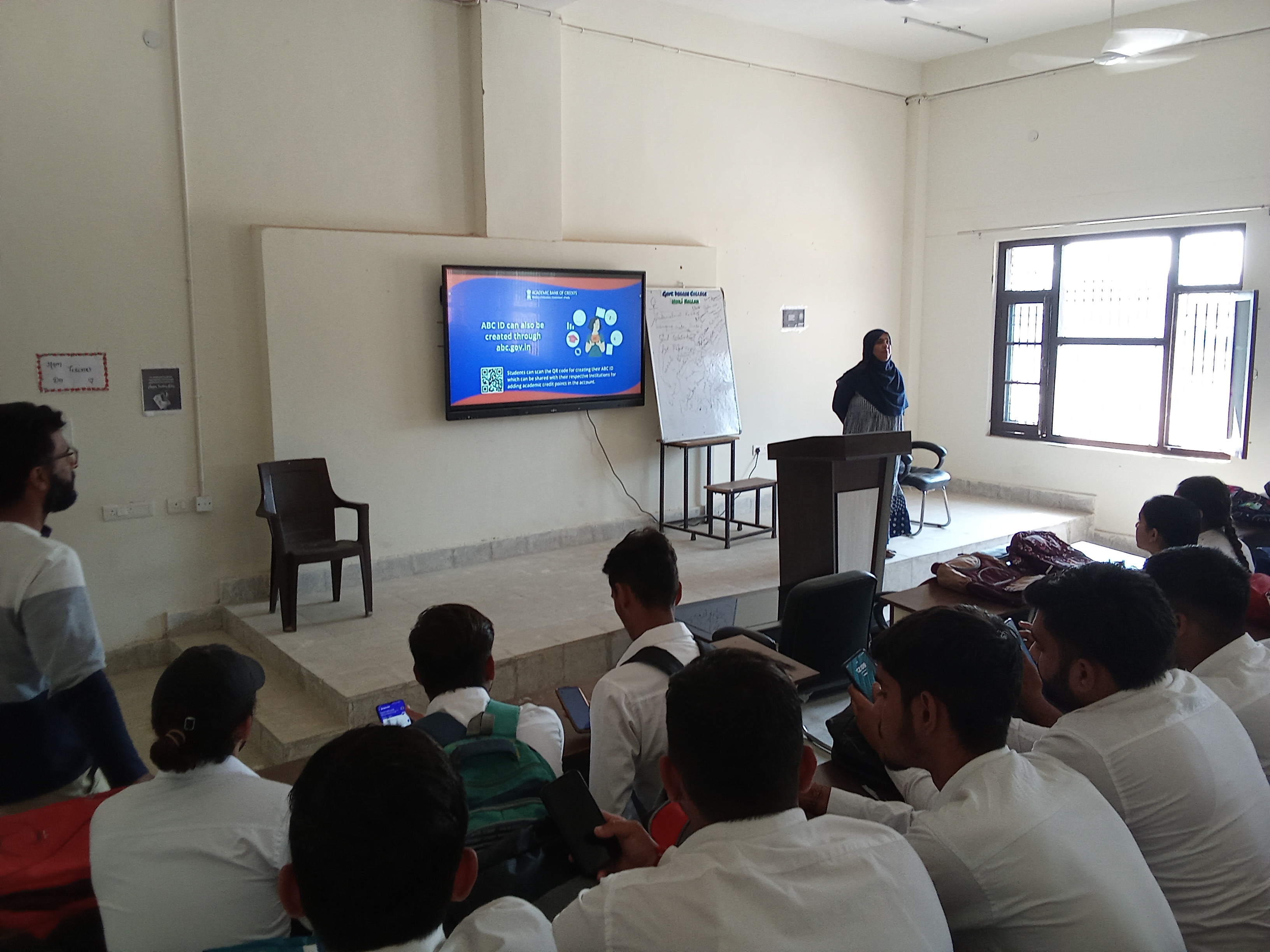 SMART Class Rooms for Technology-enabled education with the integration of advanced hardware and innovative software technology to enhance the way of teaching-learning.
